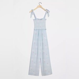 Anthropologie Corey Lynn Calter Sea Legs Smocked Jumpsuit